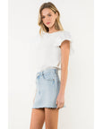 Ruffle Layered Flutter Sleeve Top