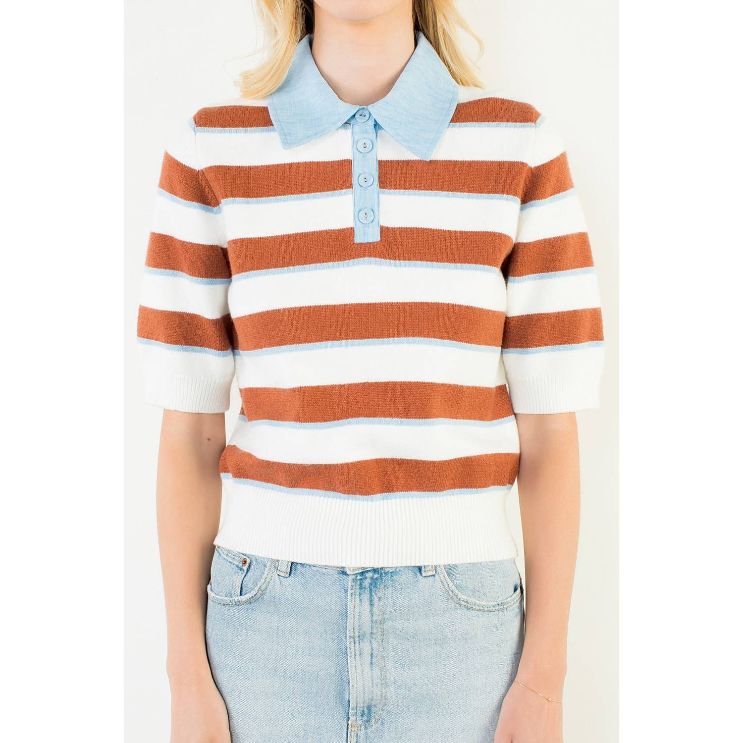 Stripe Knit Top - Chatsworth Boutique