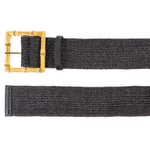 Elastic Belt w/ Bamboo Buckle - Chatsworth Boutique