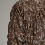 Brown/Blue Paisley Zip Jacket by Entro, view 6