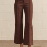 Brown Wide Leg Pants, Entro - back view