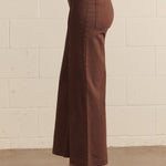 Brown Wide Leg Pants, Entro - detail view