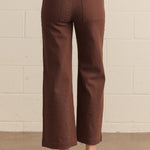 Brown Wide Leg Pants, Entro - front view