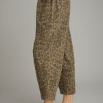 Olive Animal Print Pants by Entro, view 3