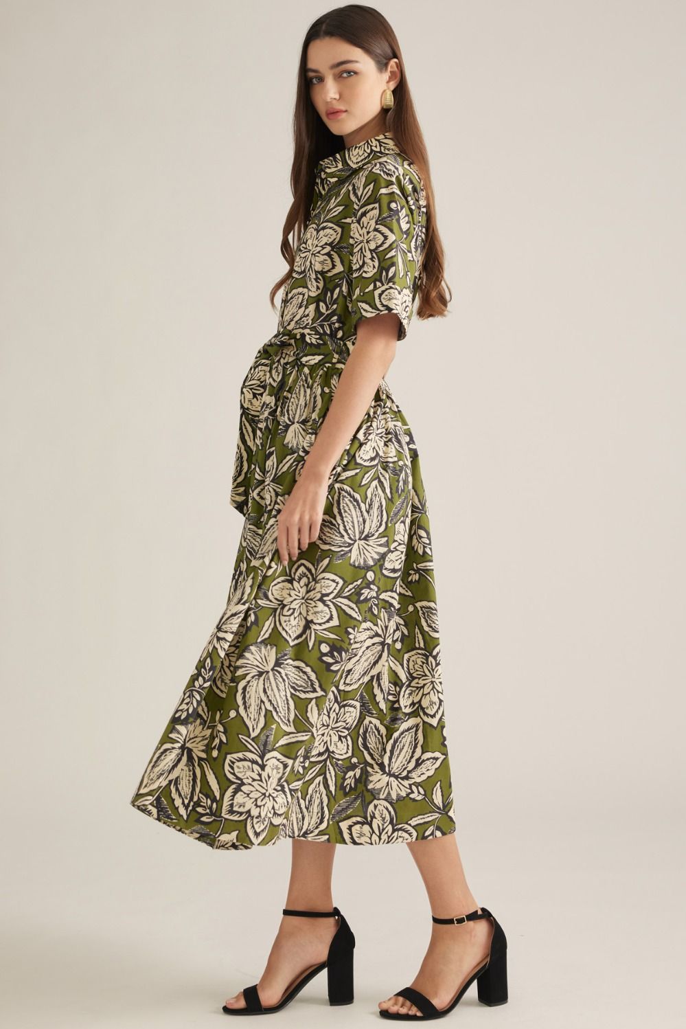 Olive Midi Dress by Entro, view 3