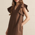 Chocolate Flutter Sleeve Mini, Detail - Entro