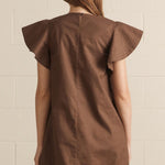 Chocolate Flutter Sleeve Mini, Styled - Entro