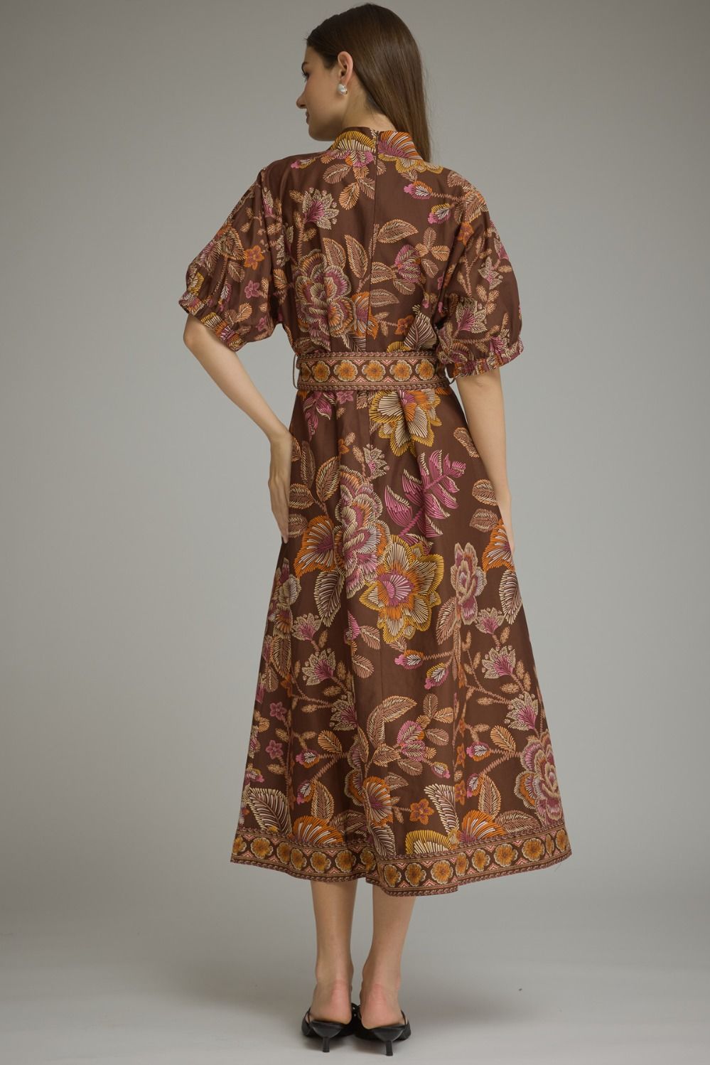 Terra Cotta Paisley Midi, Styled - Entro