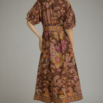 Terra Cotta Paisley Midi, Styled - Entro