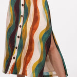 Fall Color Midi Skirt - Chatsworth Boutique