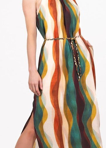 Fall Color Midi w/ Rope Belt - Chatsworth Boutique