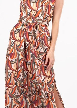 Fall Stretch Belted Midi Dress - Chatsworth Boutique