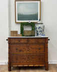 Faux Bamboo Commode w/ Marble Top 1 - Chatsworth Boutique