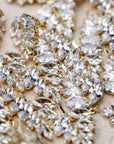 Gold Palm Diamond Earrings