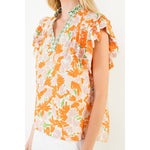 Flowy Sleeve V - Neck Top - Chatsworth Boutique