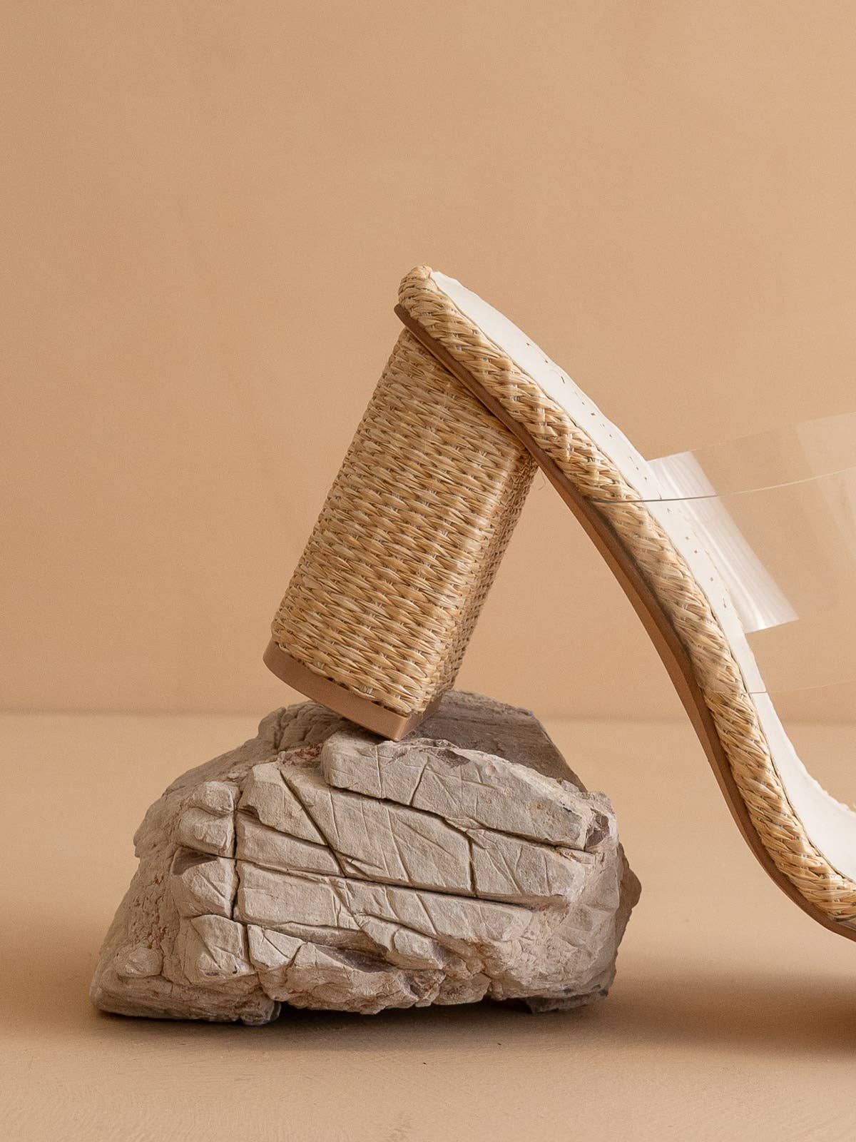 Francee Transparent Raffia Heel - Chatsworth Boutique