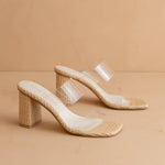 Francee Transparent Raffia Heel - Chatsworth Boutique