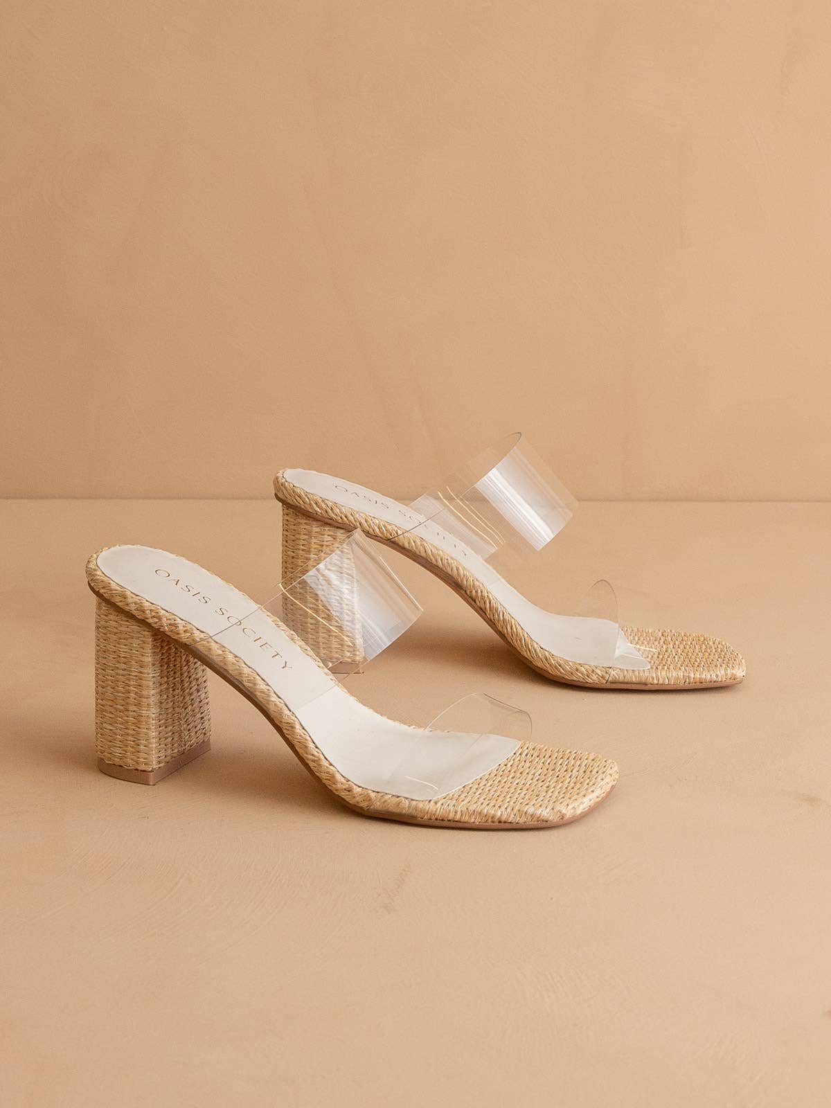 Francee Transparent Raffia Heel - Chatsworth Boutique