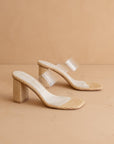 Francee Transparent Raffia Heel - Chatsworth Boutique