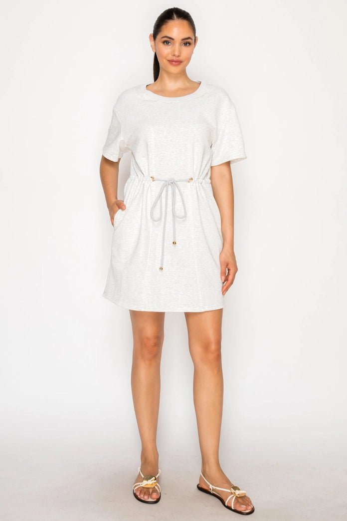 French Terry Short Dress - Chatsworth Boutique