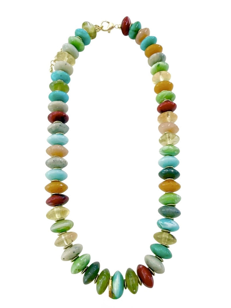Bodhi Beaded Necklace, Gemelli - front view