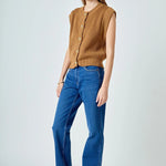 Gold Button Sweater Vest - Chatsworth Boutique