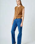 Gold Button Sweater Vest - Chatsworth Boutique
