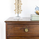 Greek Key Lamps w/ shades (pair) - Chatsworth Boutique