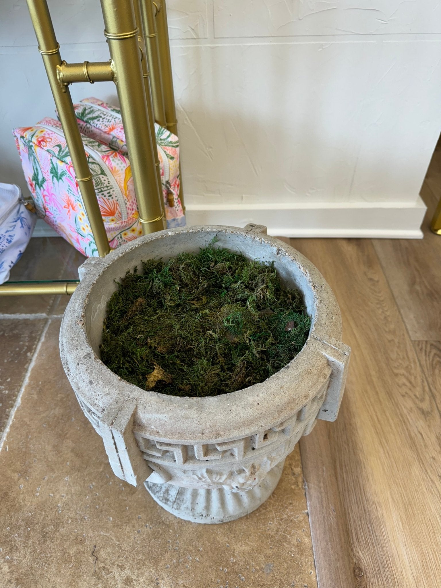 Greek Key Planters (pair) - Chatsworth Boutique
