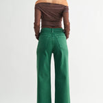 Green Wide Leg jeans - Chatsworth Boutique