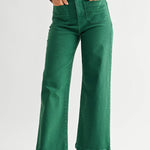 Green Wide Leg jeans - Chatsworth Boutique