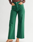Green Wide Leg jeans - Chatsworth Boutique