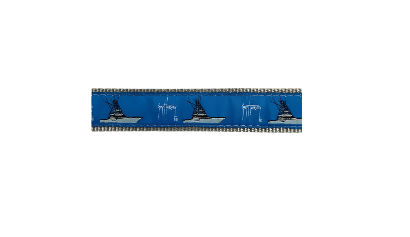 Guy Harvey Fishing Boat Dog Collar - Chatsworth Boutique