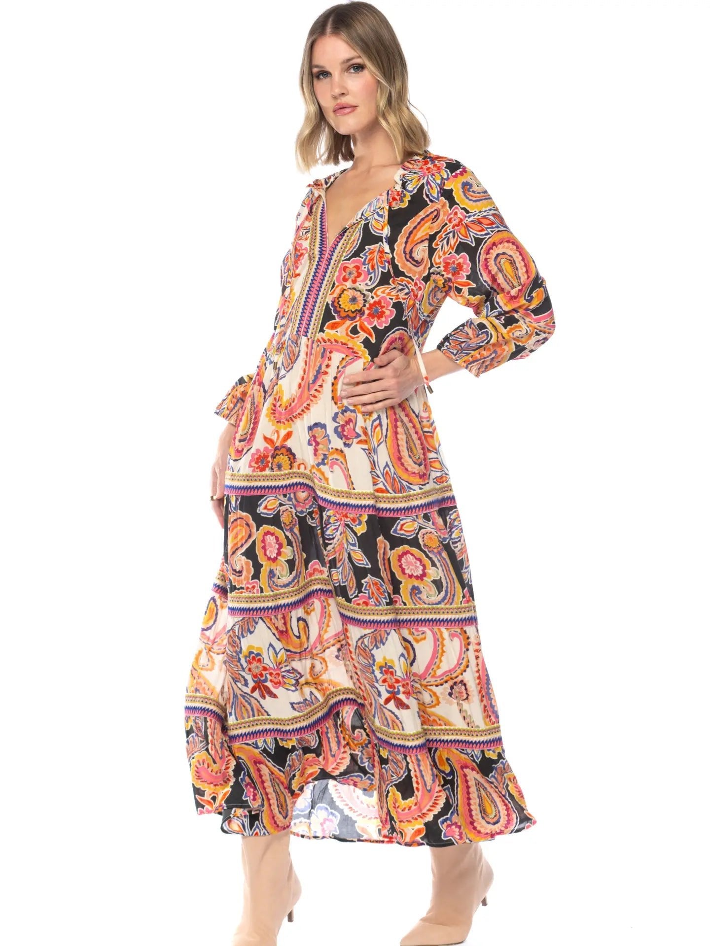 Haldis Paisley Dress - Chatsworth Boutique