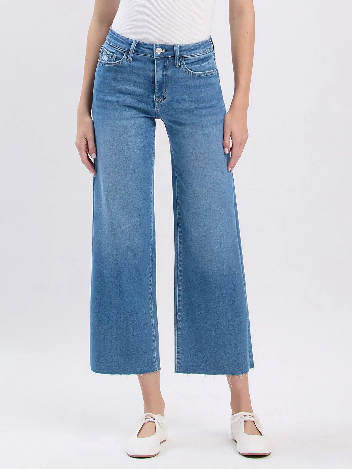 High Rise Crop Slim Wide Leg - Chatsworth Boutique