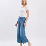 High Rise Crop Slim Wide Leg - Chatsworth Boutique