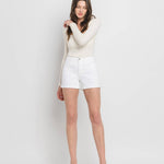 High Rise Denim Shorts - Chatsworth Boutique