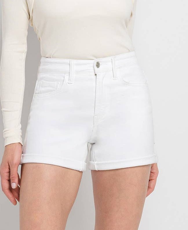High Rise Denim Shorts - Chatsworth Boutique