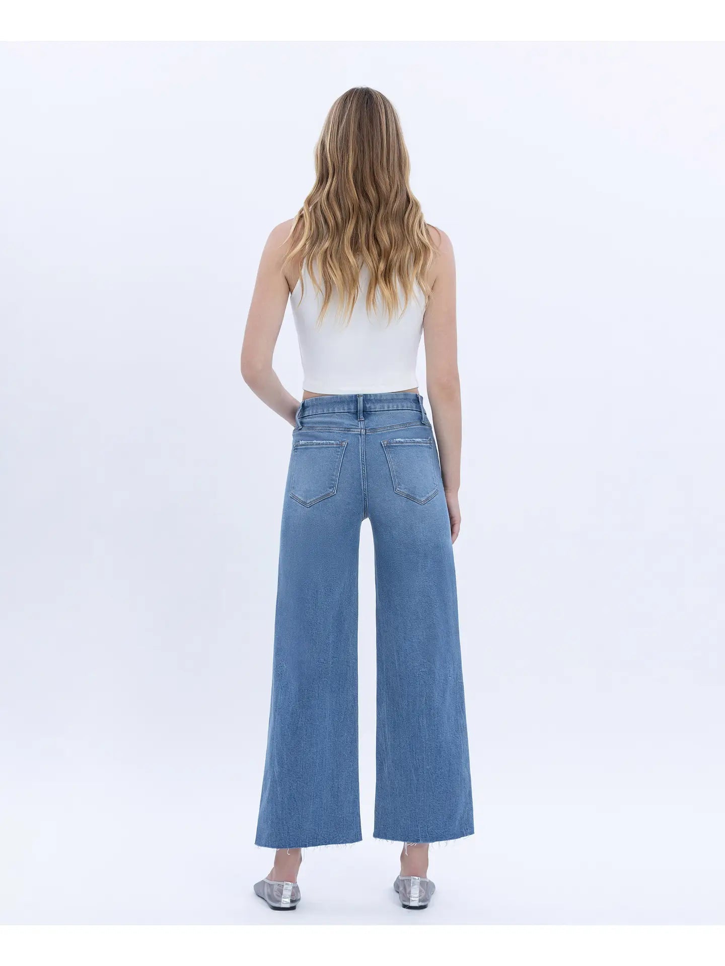 High Rise Pocket Wide Crop - Chatsworth Boutique