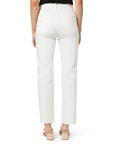 High Rise Straight White Denim - Chatsworth Boutique