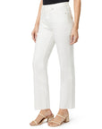 High Rise Straight White Denim - Chatsworth Boutique