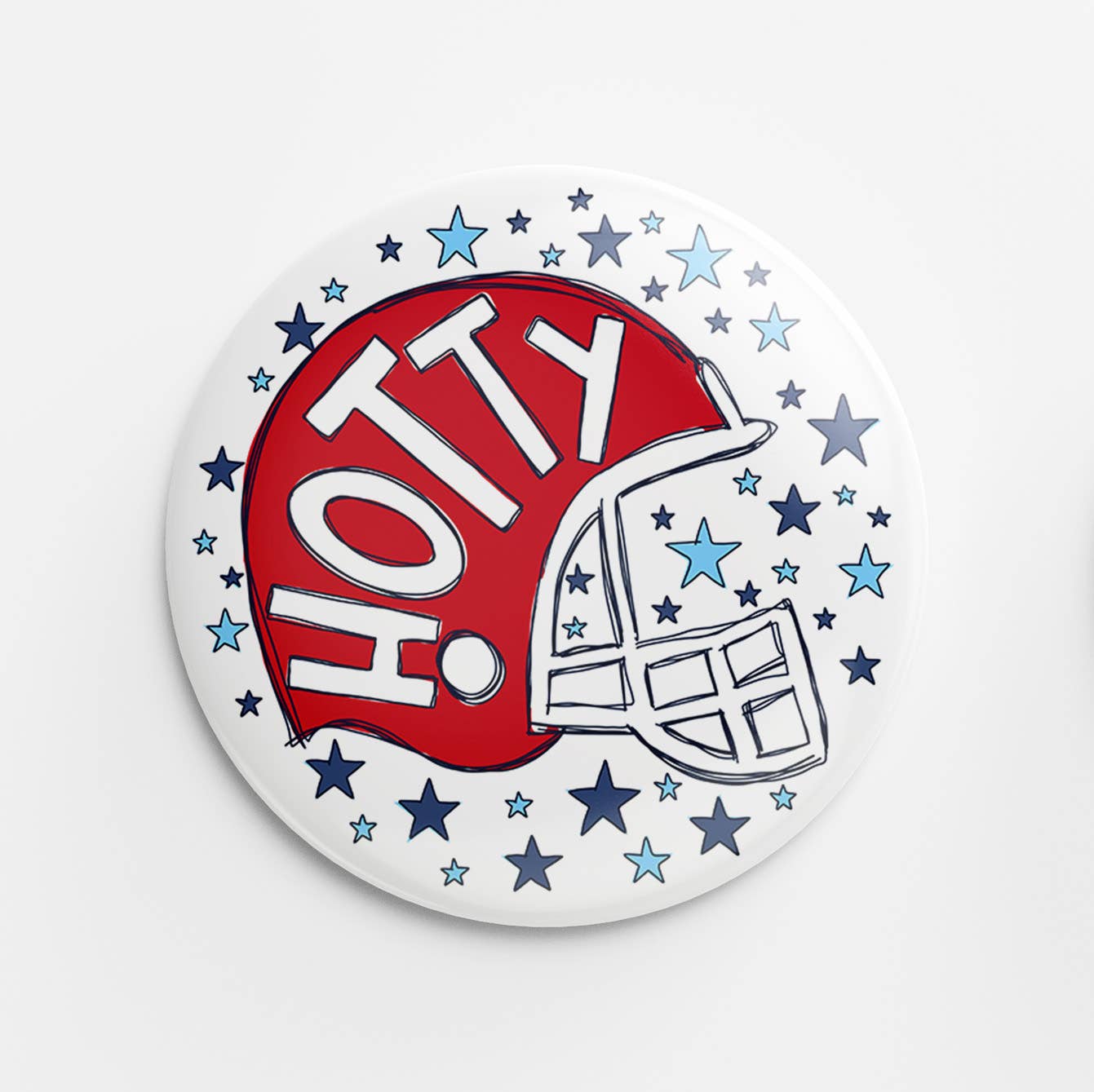 Hotty Helmet Button - Chatsworth Boutique