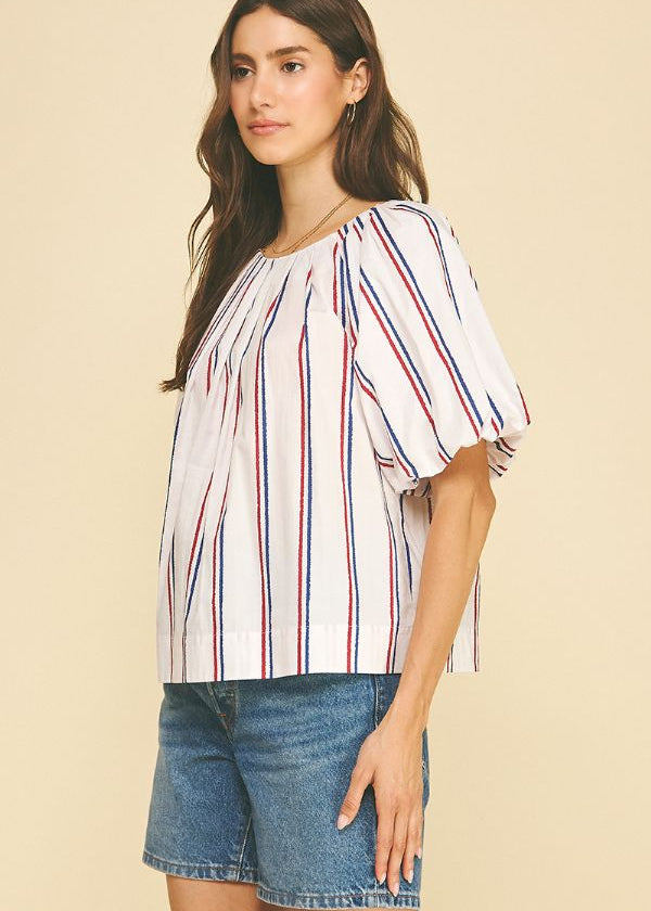 Americana Stripe Blouse