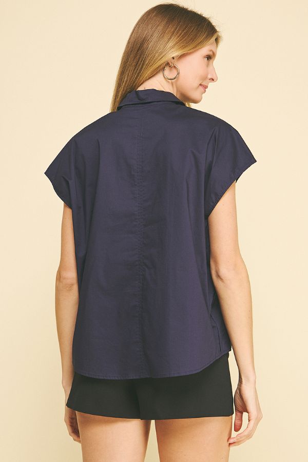 Tunic Button Up Blouse