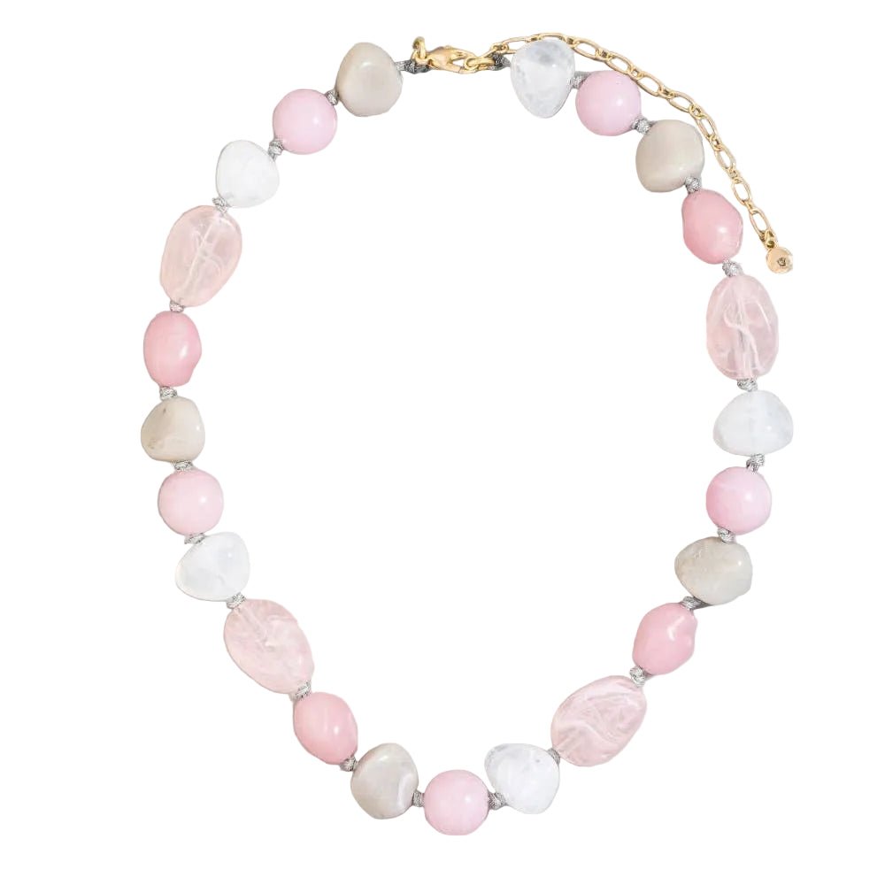 Irregular Marble Resin Beaded Necklace - Chatsworth Boutique