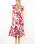 Short Sleeve Floral Dress