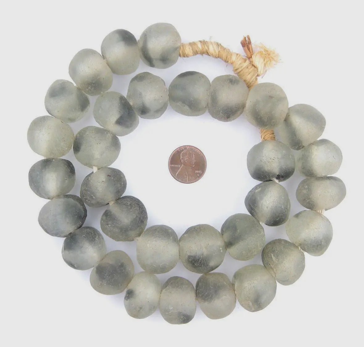 Jumbo Grey Mist Glass Beads - Chatsworth Boutique
