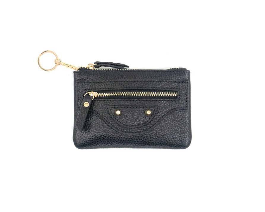 Key Chain Wallet w/ Studs - Chatsworth Boutique