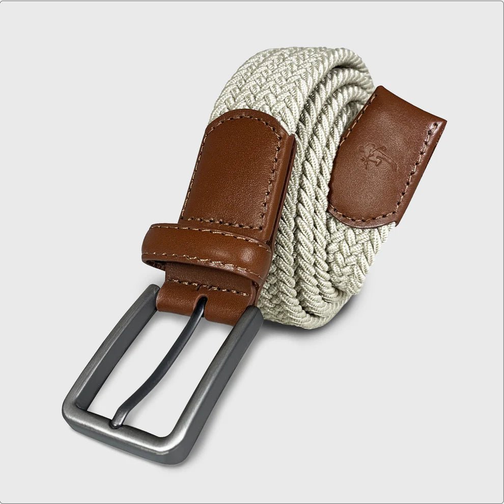 Khaki Woven Belt - Chatsworth Boutique