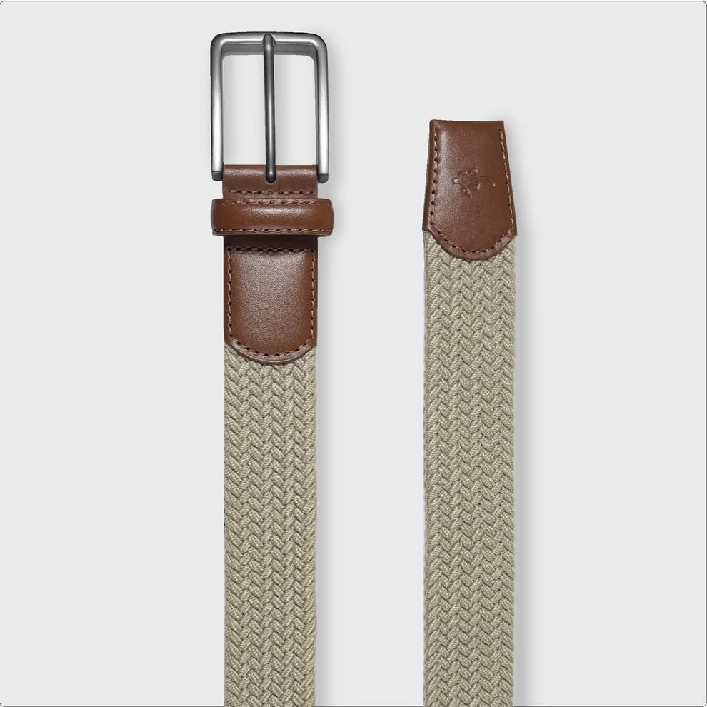 Khaki Woven Belt - Chatsworth Boutique